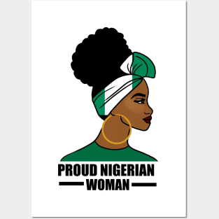 Proud Nigerian Woman, Nigeria Flag African Posters and Art